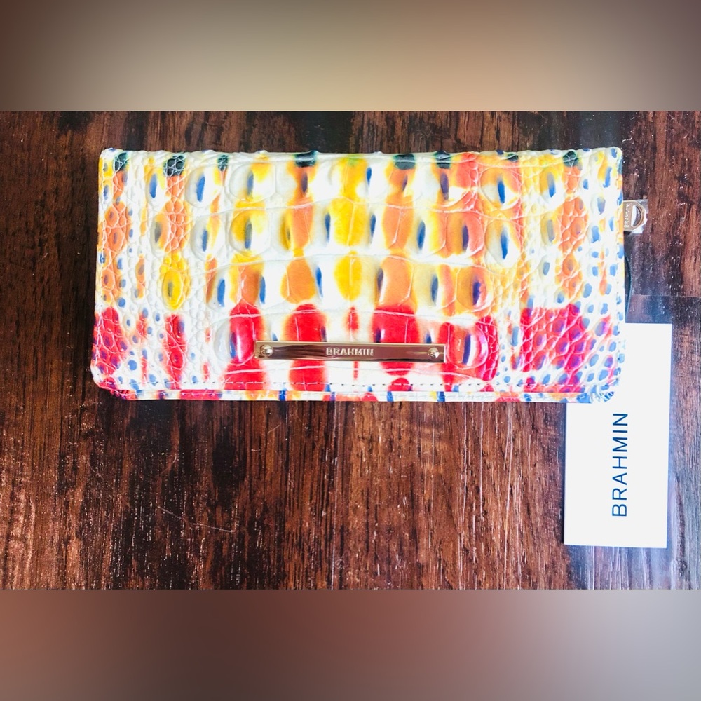 NWT Brahmin Multi colored wallet